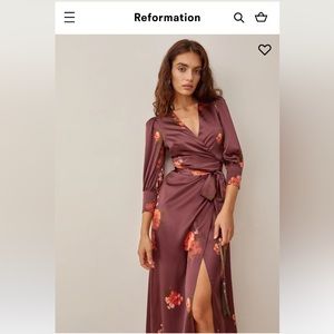 Silk Reformation Wrap Dress